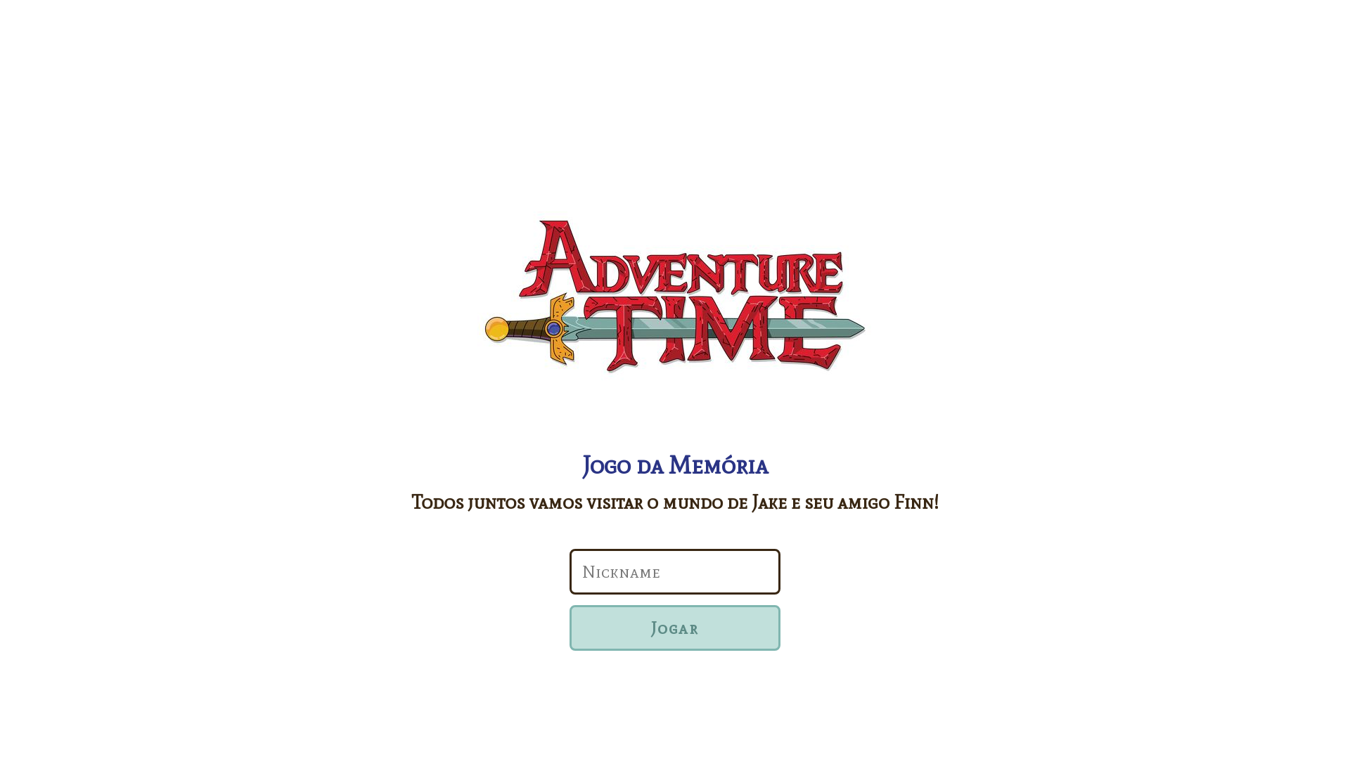 Jogo da Memória, Hora de Aventura